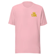 Classic Lightweight TSK Logo Unisex T-Shirt — Pink — Plain front