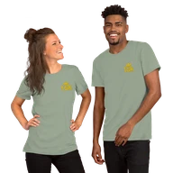 Classic Lightweight TSK Logo Unisex T-Shirt — Sage — Couple