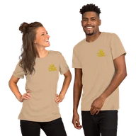 Classic Lightweight TSK Logo Unisex T-Shirt — Tan — Couple