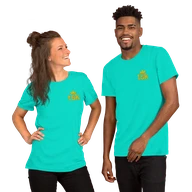 Classic Lightweight TSK Logo Unisex T-Shirt — Teal — Couple