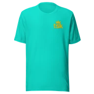 Classic Lightweight TSK Logo Unisex T-Shirt — Teal — Plain front