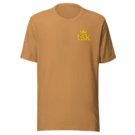 Classic Lightweight TSK Logo Unisex T-Shirt — Toast — Plain front