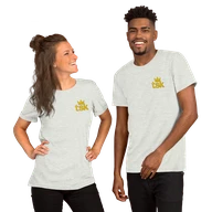 Classic Lightweight TSK Logo Unisex T-Shirt — Ash — Couple