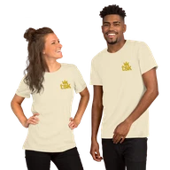 Classic Lightweight TSK Logo Unisex T-Shirt — Natural — Couple