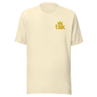 Classic Lightweight TSK Logo Unisex T-Shirt — Natural — Plain front