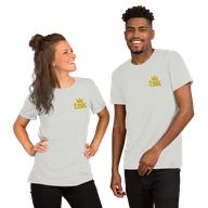 Classic Lightweight TSK Logo Unisex T-Shirt — Silver — Couple
