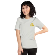 Classic Lightweight TSK Logo Unisex T-Shirt — Silver — Woman