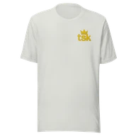 Classic Lightweight TSK Logo Unisex T-Shirt — Silver — Plain front