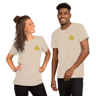 Classic Lightweight TSK Logo Unisex T-Shirt — Soft Cream — Couple