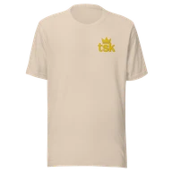 Classic Lightweight TSK Logo Unisex T-Shirt — Soft Cream — Plain front