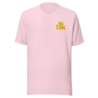Classic Lightweight TSK Logo Unisex T-Shirt — Soft Pink — Plain front