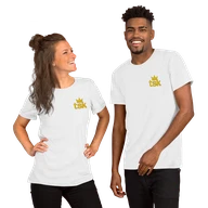 Classic Lightweight TSK Logo Unisex T-Shirt — Solid White Blend — Couple