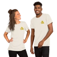 Classic Lightweight TSK Logo Unisex T-Shirt — Vintage White — Couple