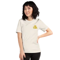 Classic Lightweight TSK Logo Unisex T-Shirt — Vintage White — Woman