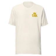 Classic Lightweight TSK Logo Unisex T-Shirt — Vintage White — Plain front