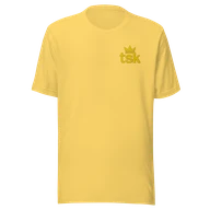 Classic Lightweight TSK Logo Unisex T-Shirt — Yellow — Plain front