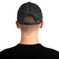 twill-cap — Black — back