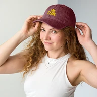 twill-cap — Maroon — front
