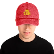 twill-cap — Red — front