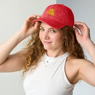 twill-cap — Red — front